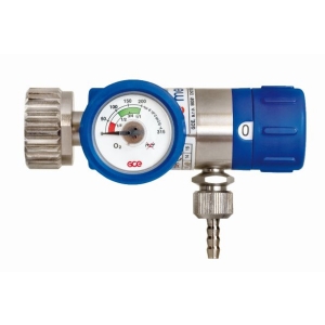 Pressure reducer Mediselect II connectable to all standard oxygen bottles
